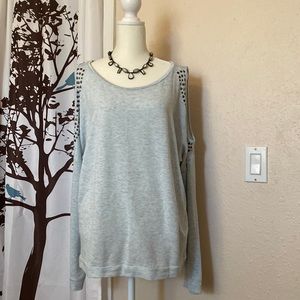 Peek a boo shoulder top